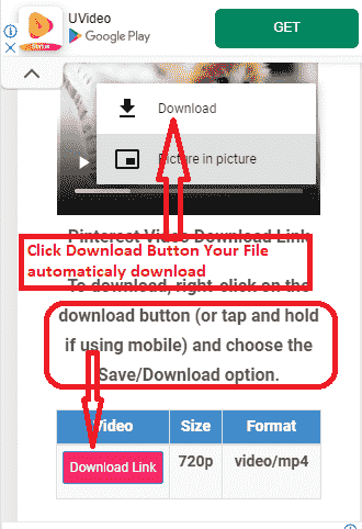 Pinterest Video Downloader